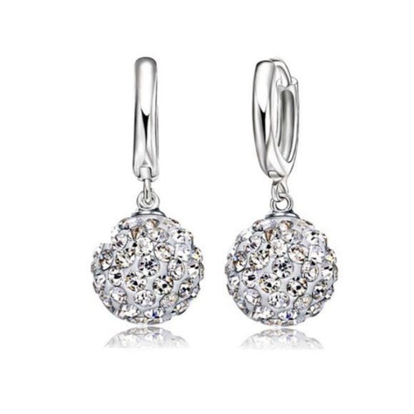 ๐ Luxury Earrings And Necklace Set Bundle Ball 925 Sterling Silver - Picture 4 of 4